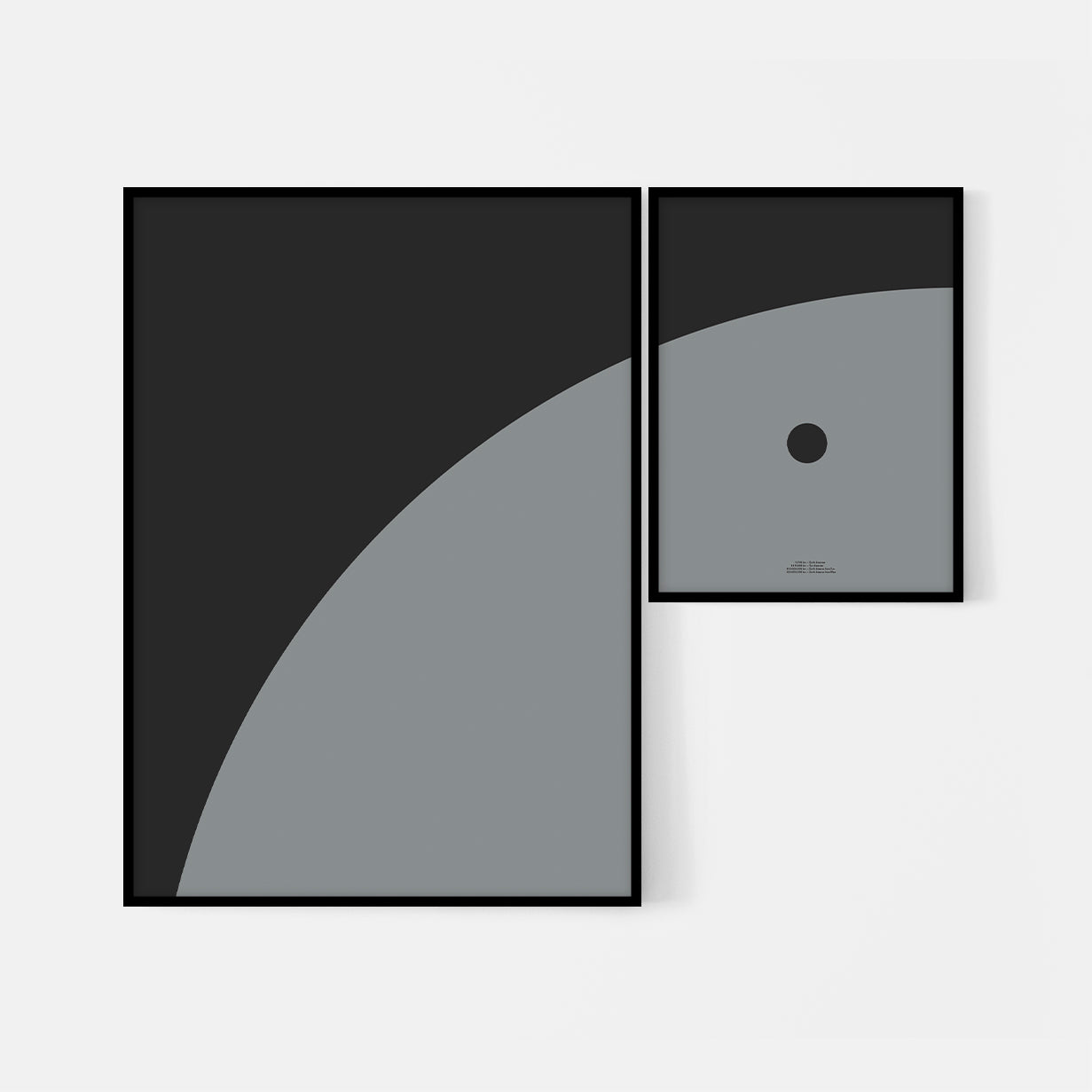 Plakat komposition – Planet transit af Jorden foran Solen