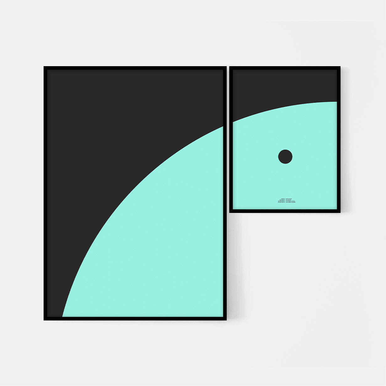 Plakat komposition – Planet transit af Jorden foran Solen