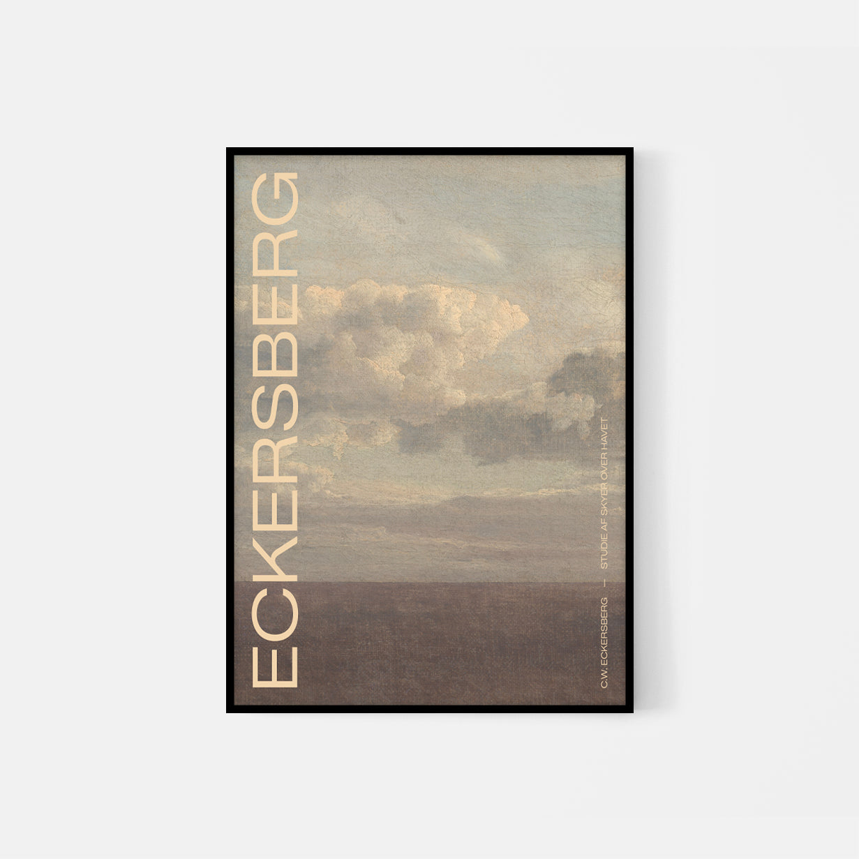 C.W. Eckersberg – Studie af skyer over havet No1