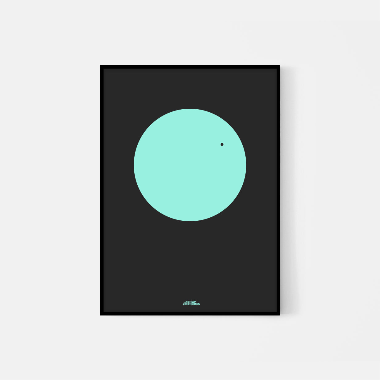 Planet transit af Jorden foran Solen