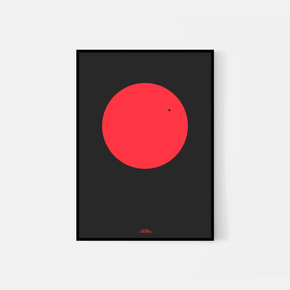 Planet transit af Jorden foran Solen