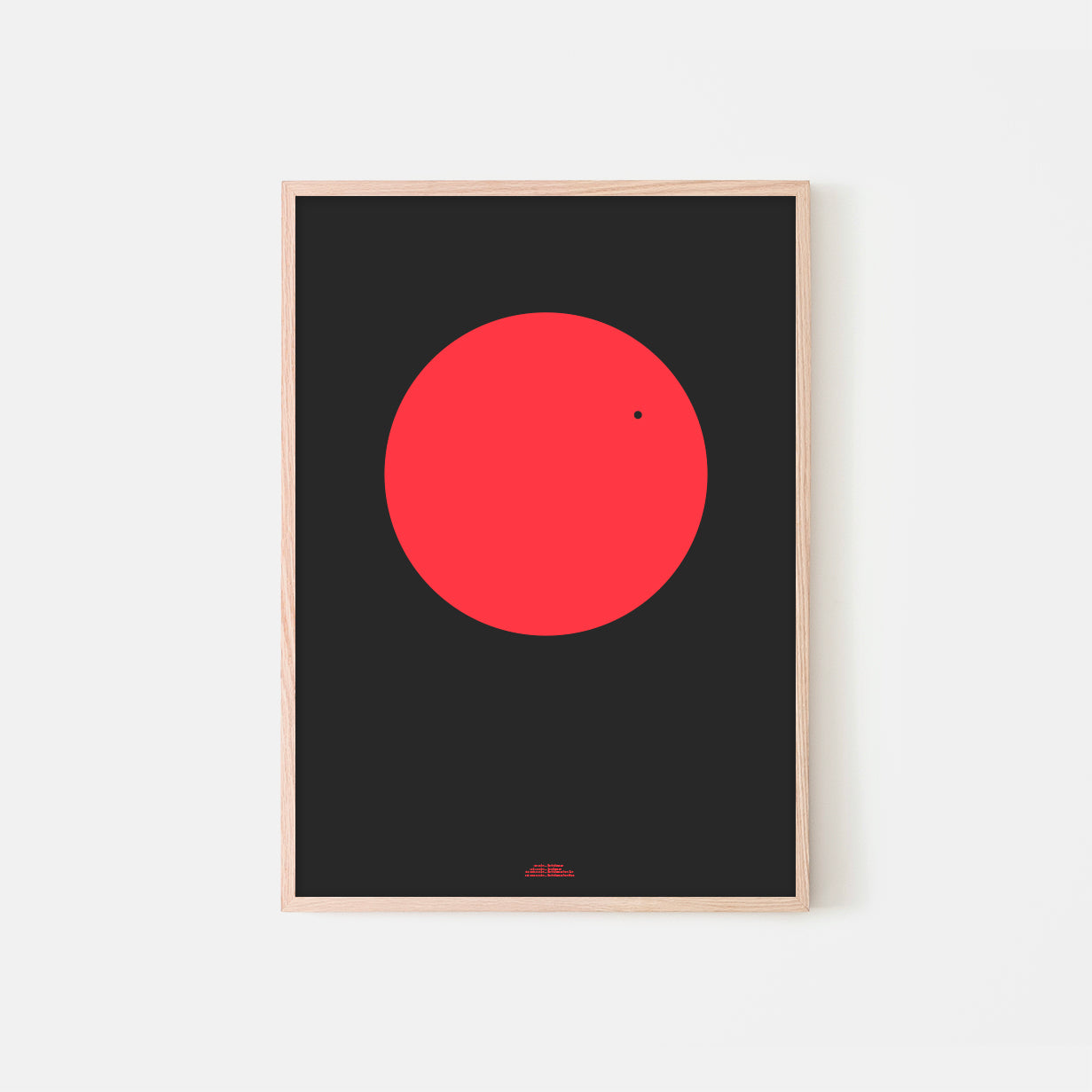 Planet transit af Jorden foran Solen