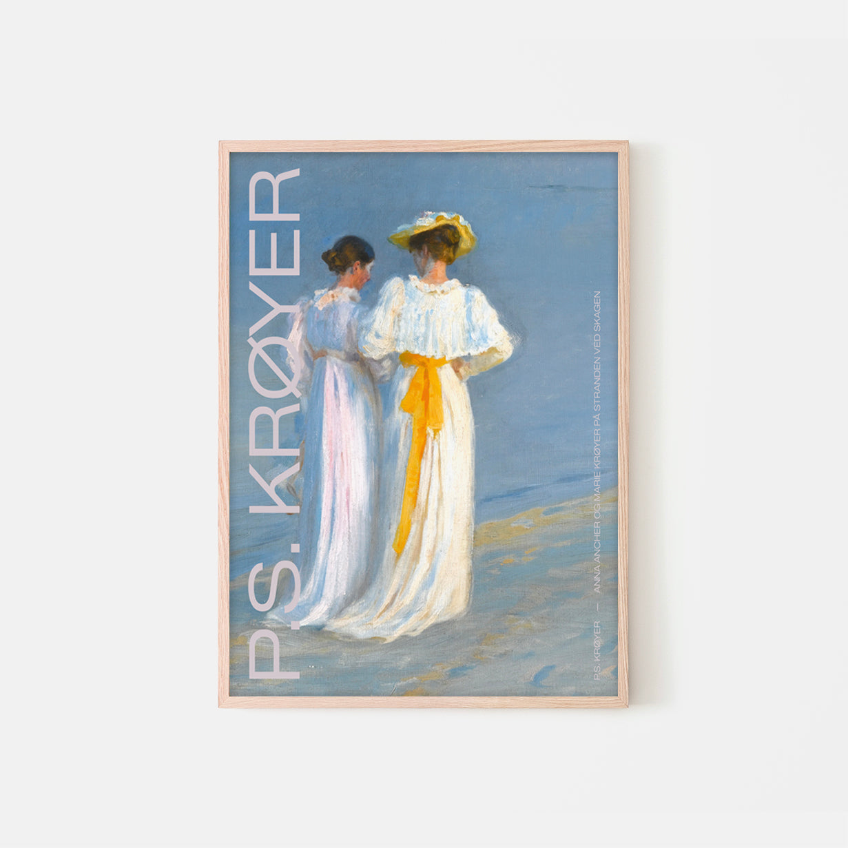 P.S. Krøyer  — Anna Ancher og Marie Krøyer på stranden ved Skagen No1