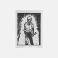 Linocut 013 — Fredag aften
