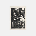 Linocut 003 — Forbipasserende