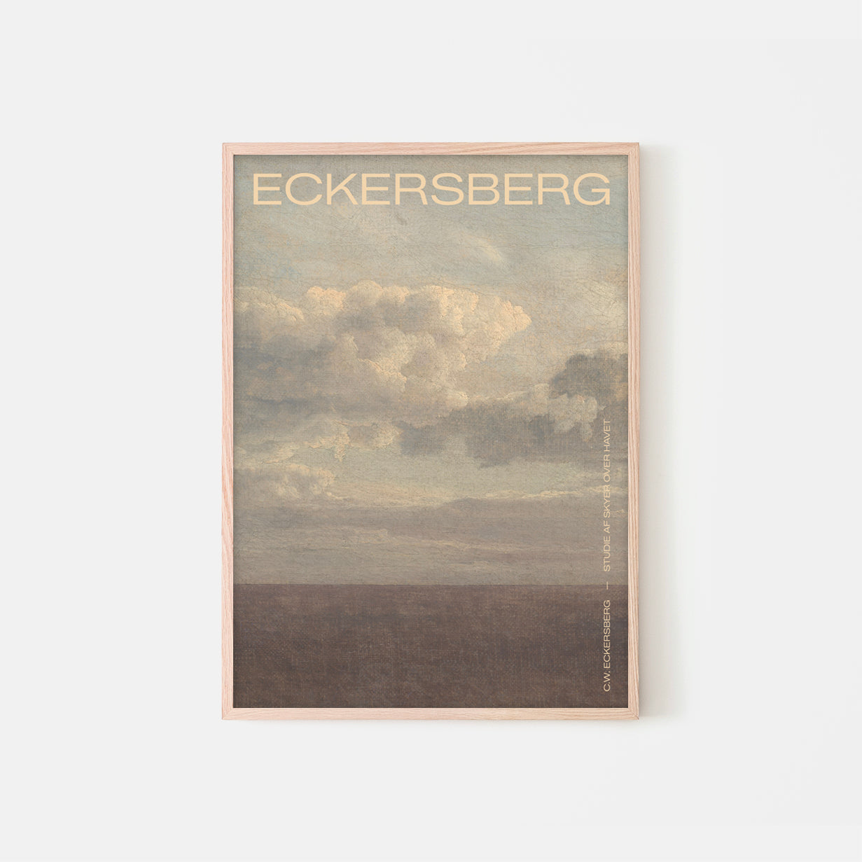 C.W. Eckersberg – Studie af skyer over havet No2