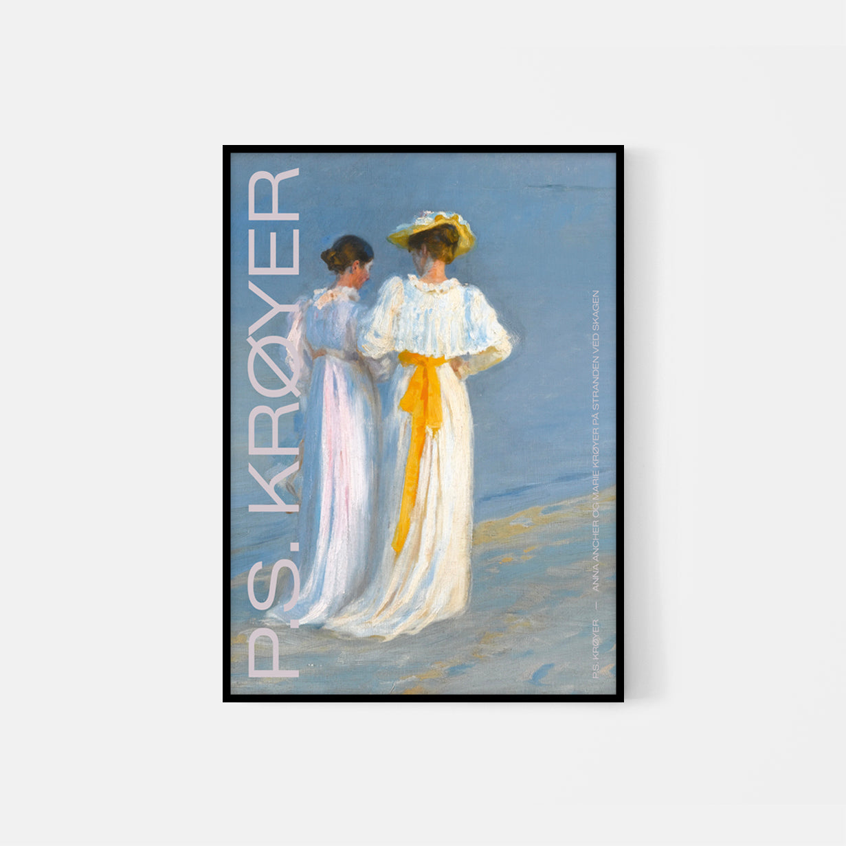 P.S. Krøyer  — Anna Ancher og Marie Krøyer på stranden ved Skagen No1