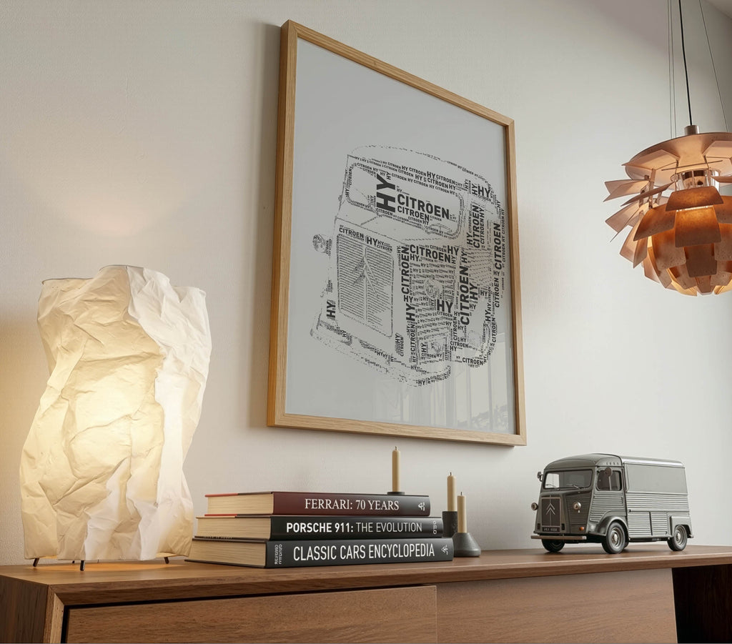 Citroen HY – Classic car – Typographic