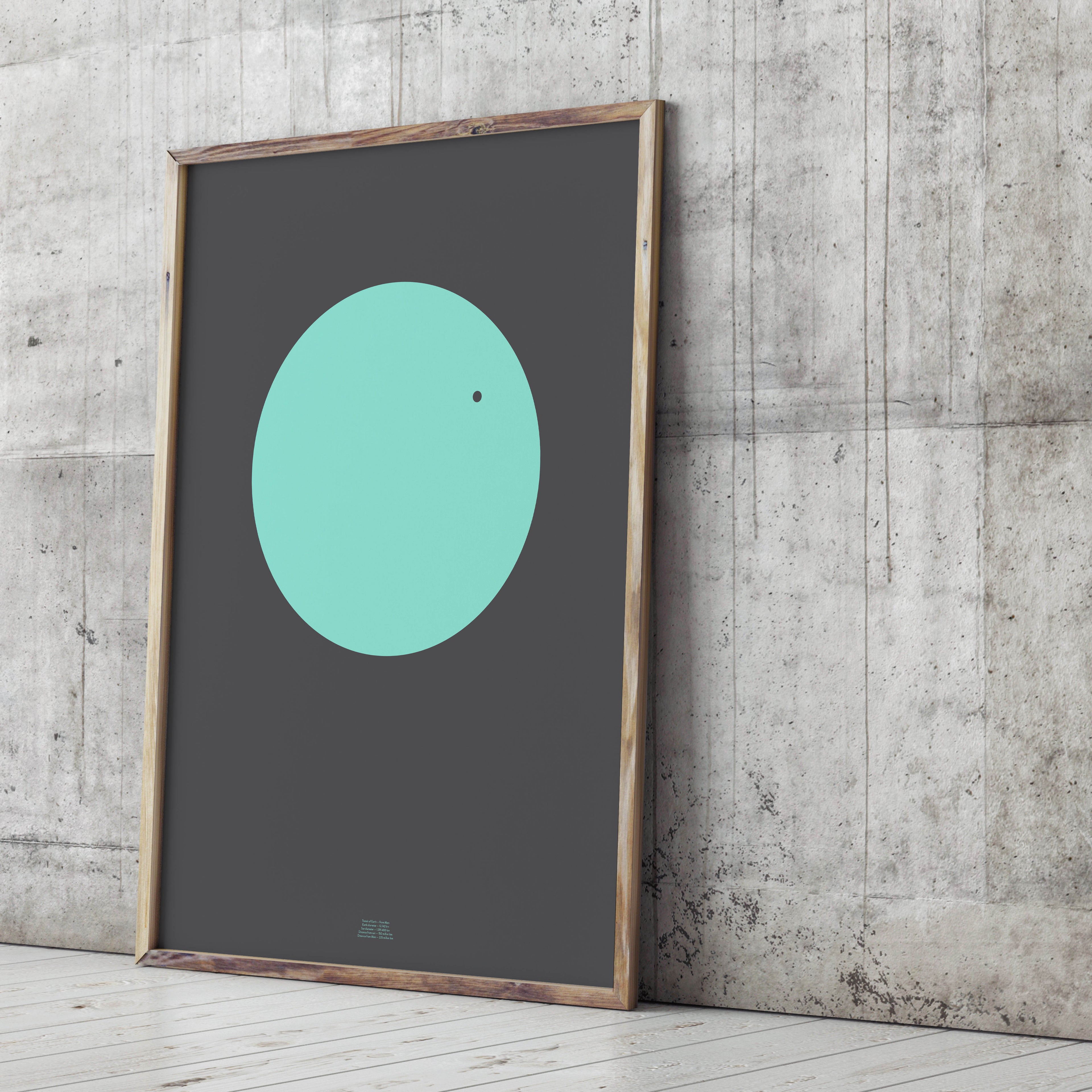 Planet transit af Jorden foran Solen